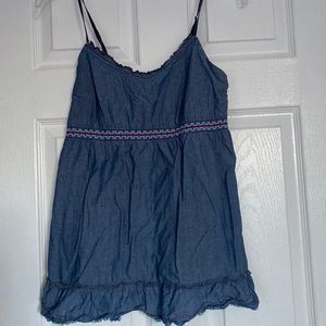 Mossimo Supply Company denim summer top size large